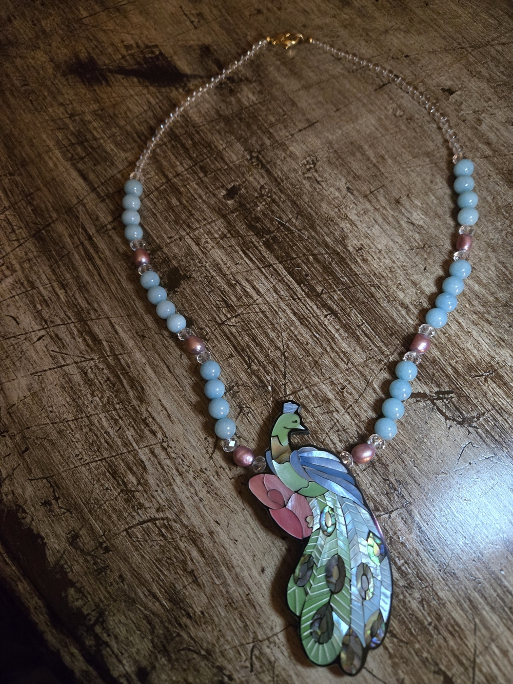 Lee Sands Vintage Peacock Necklace - Picture 3 of 9